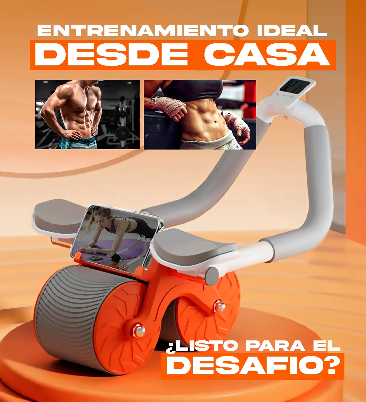 Roller Fit Pro™ - Rueda Abdominal con Efecto Rebote